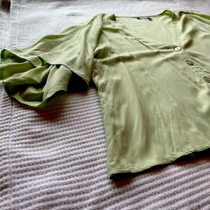 ASOS | Blouse | Light Green | US 14 | Flouncy Sleeves